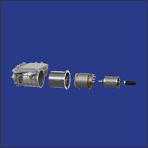 Rare-earth-free electric motor