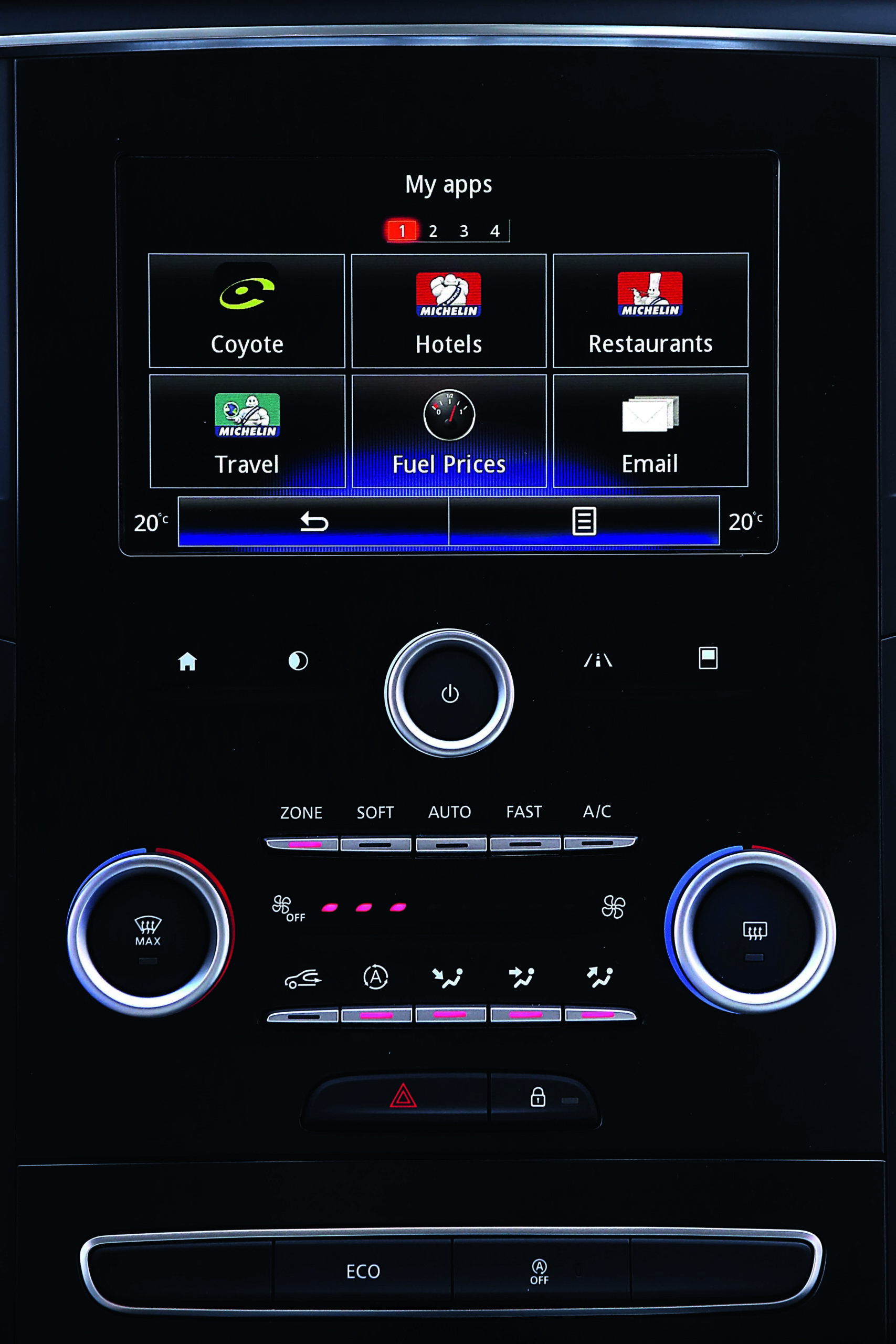 Renault Megane display smart faceplate