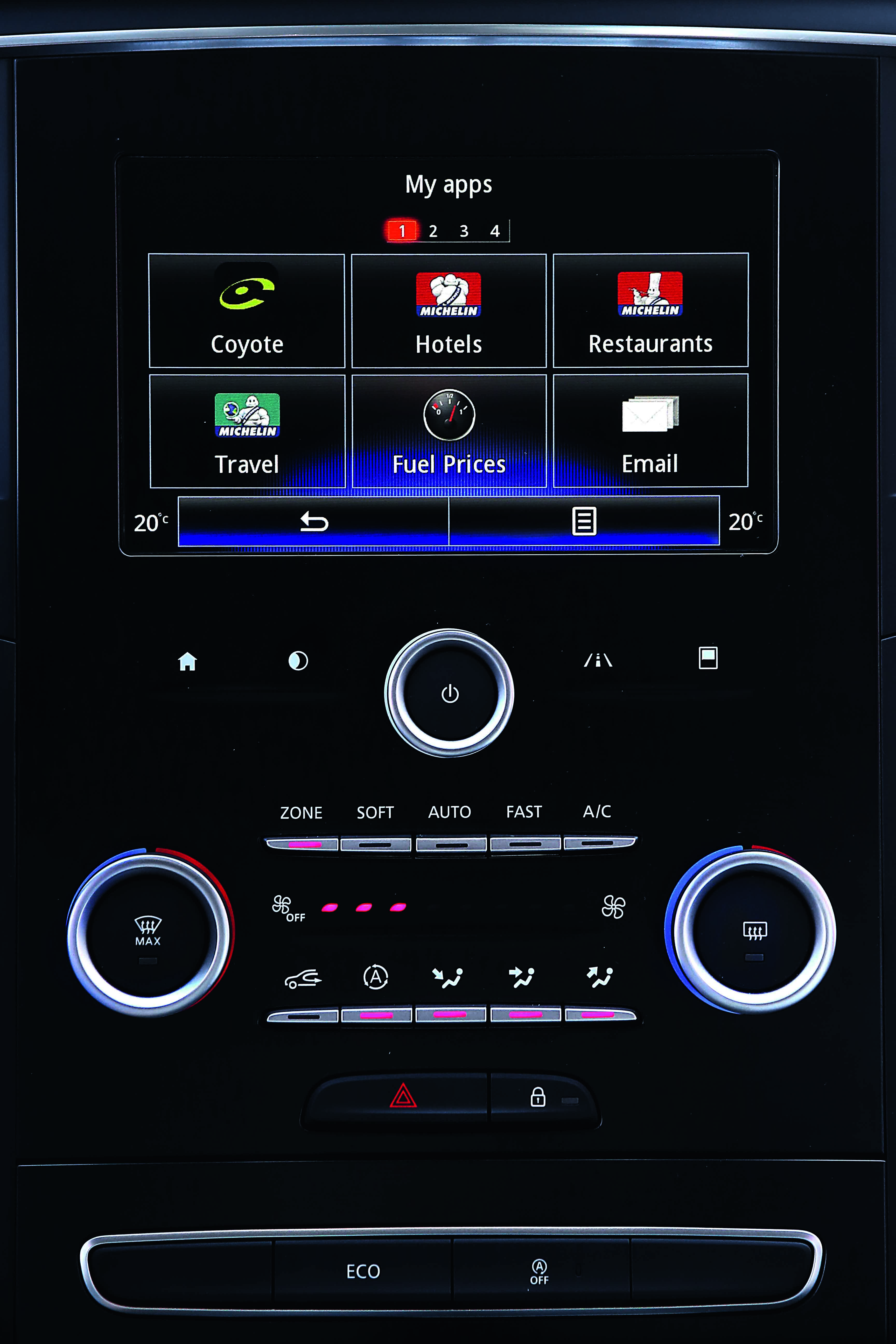 Renault Megane display smart faceplate