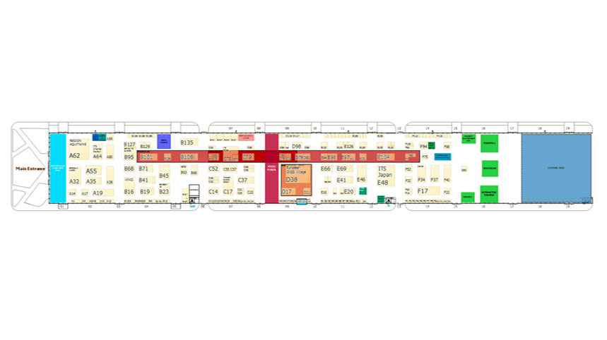 ITS World Congress in Bordeaux event map