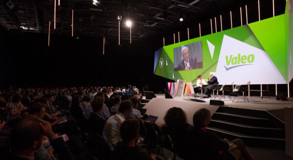 Jacques Aschenbroich at Valeo stand at Vivatech 2018