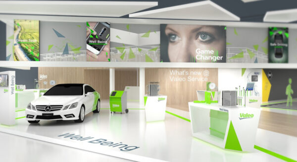 Well Being zone at Valeo Service stand at an event