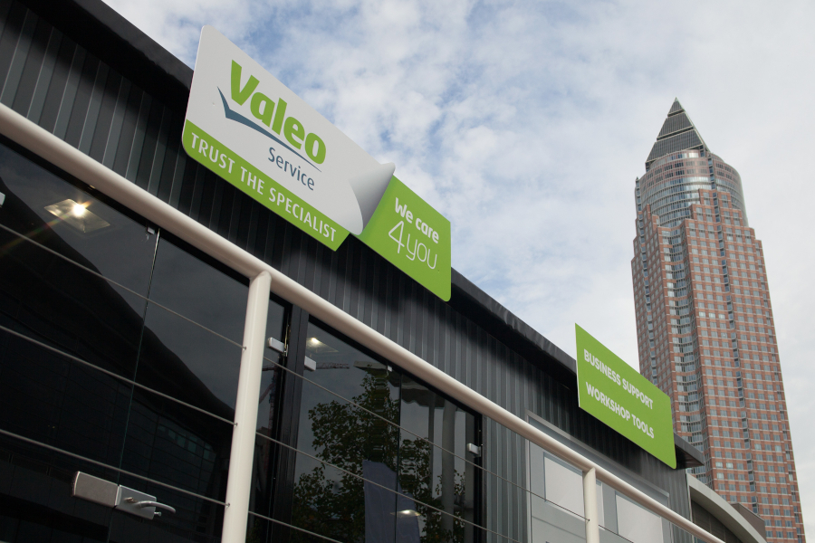 Valeo products displayed at 2018 automechanika