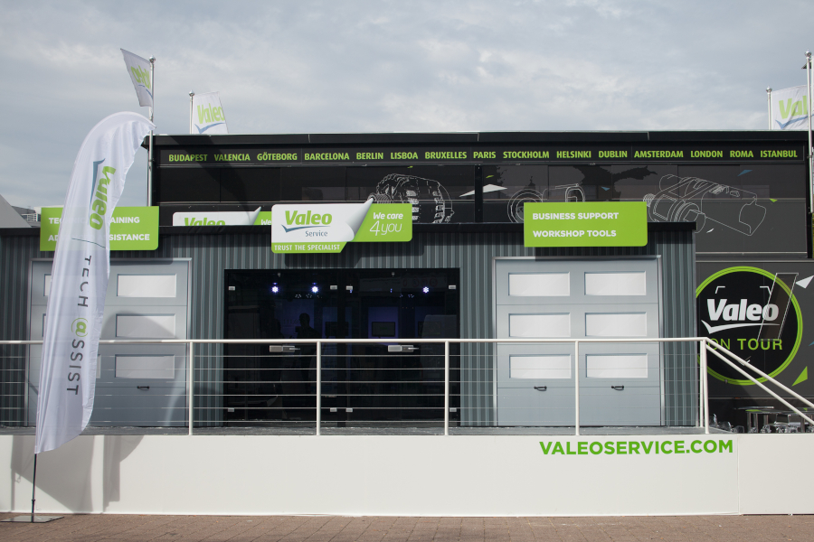 Valeo products displayed at 2018 automechanika