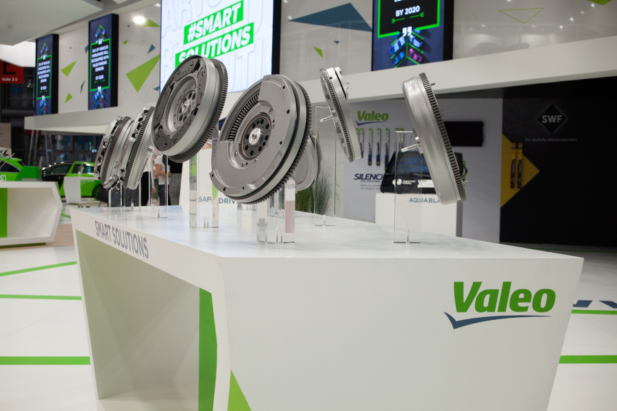 Valeo products displayed at 2018 automechanika