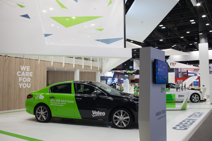 Valeo products displayed at 2018 automechanika