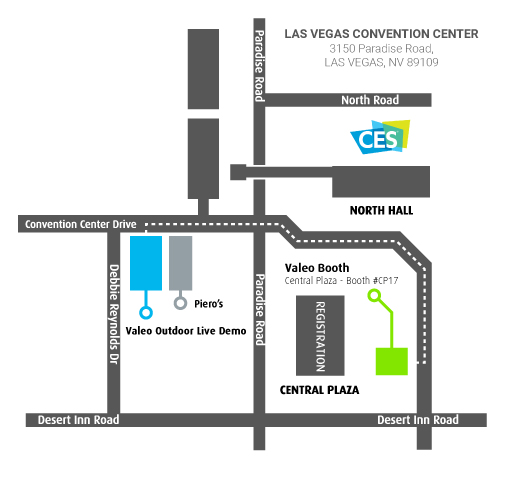 Valeo - Las Vegas Convention Center Booth location