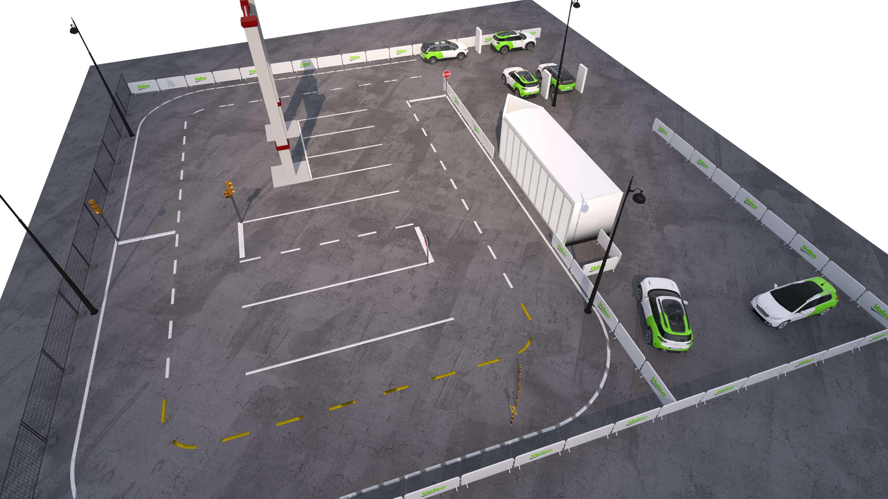 Valeo prototype test drive site map