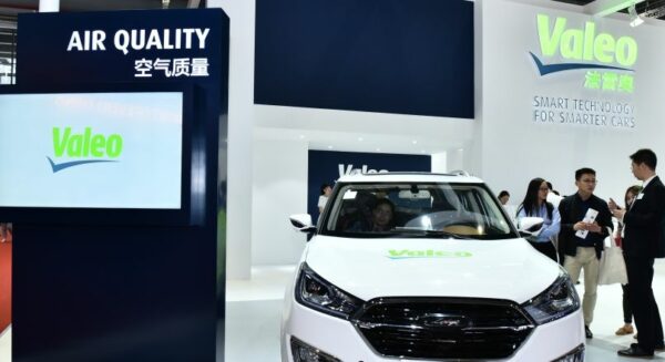 produit Valeo lors d'une exposition en Asie (Shanghai Auto Show)