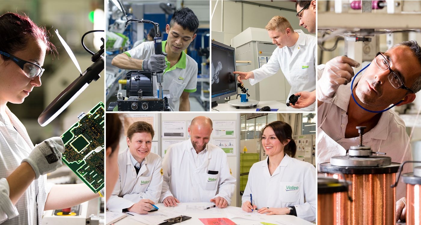 Photo collage of Valeo Poland Skawina plant