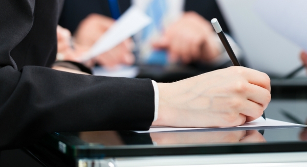 Person signing a document