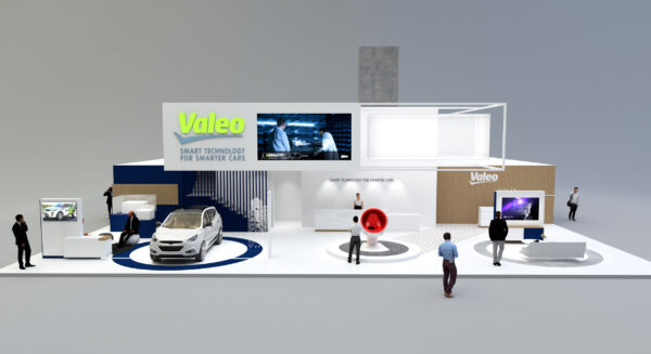 Valeo stand at auto event