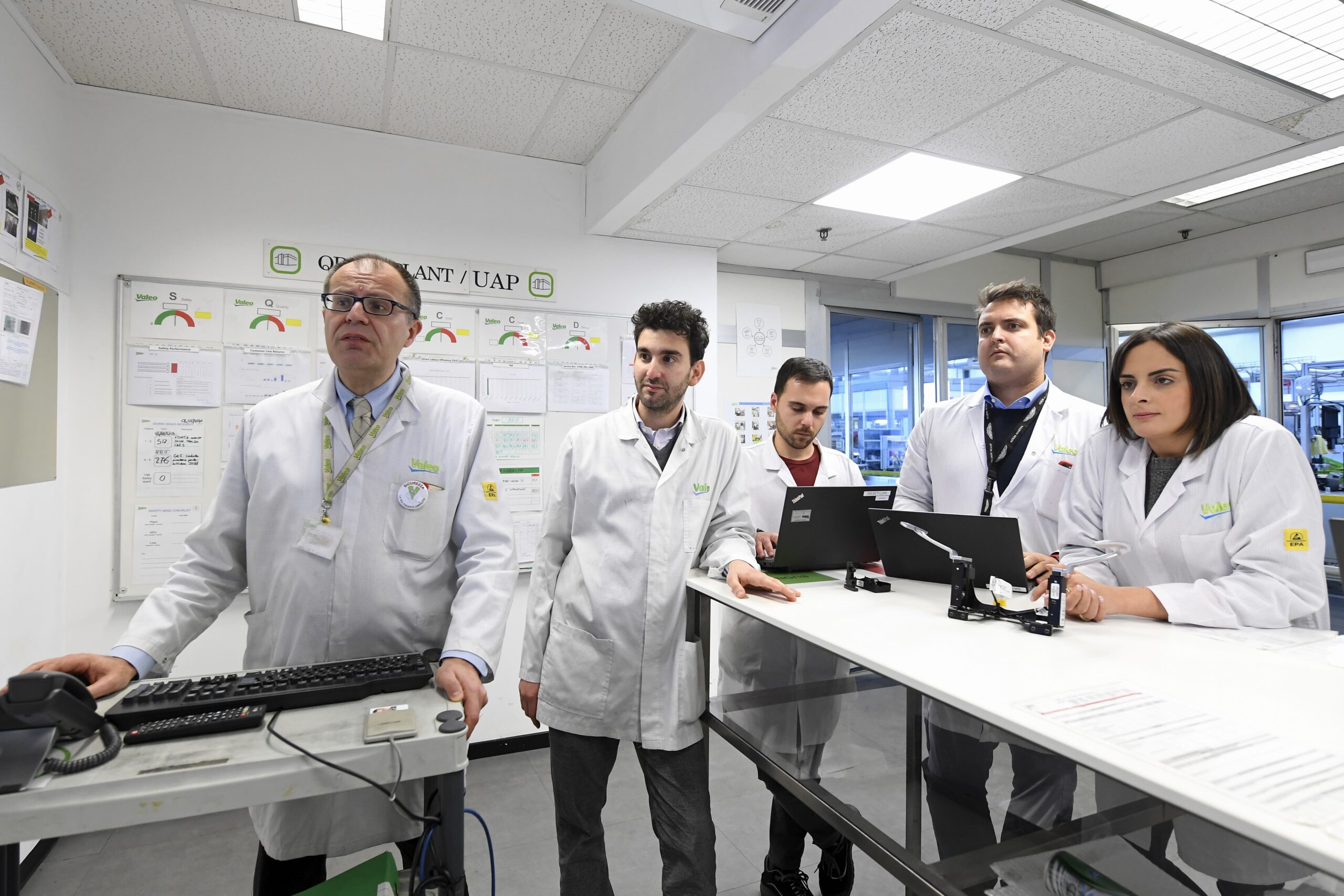 Group of employees at Valeo Italy