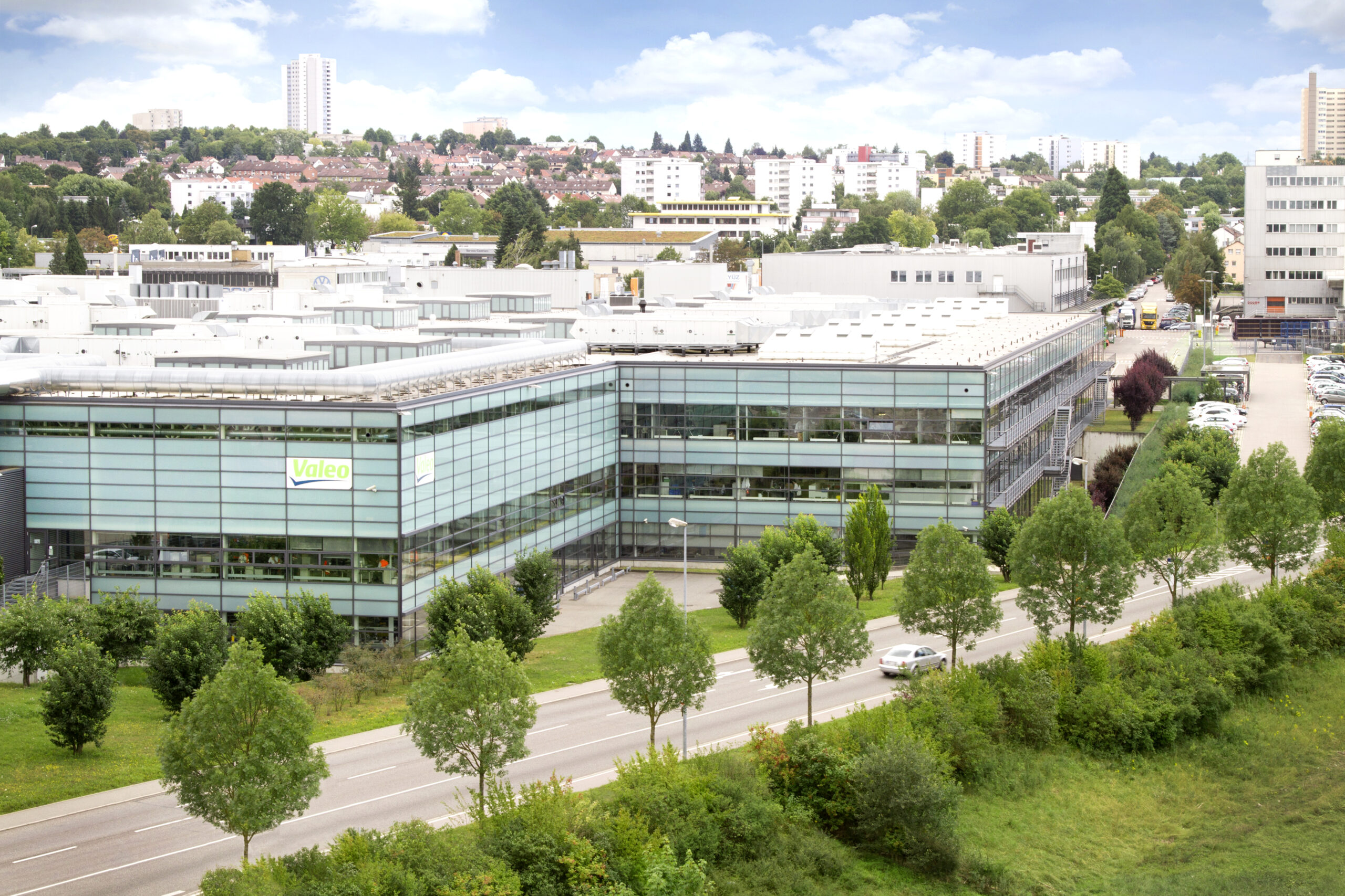 Aerial view of Valeo Bietigheim plant