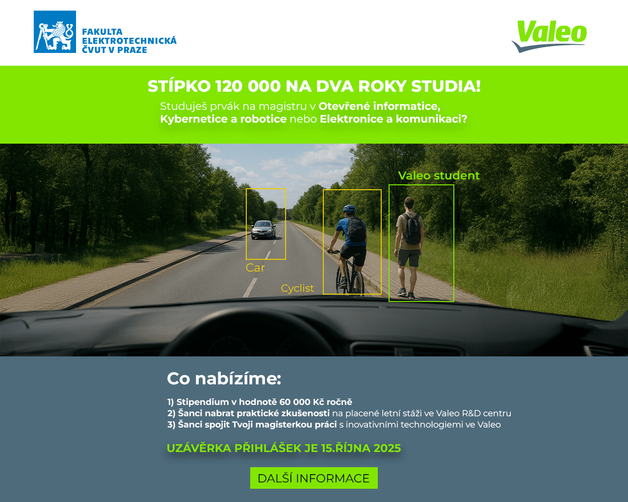stipendium pro studenty CVUT FEL 2025