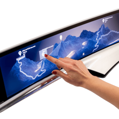 Surfaces interactives intelligentes pour voiture