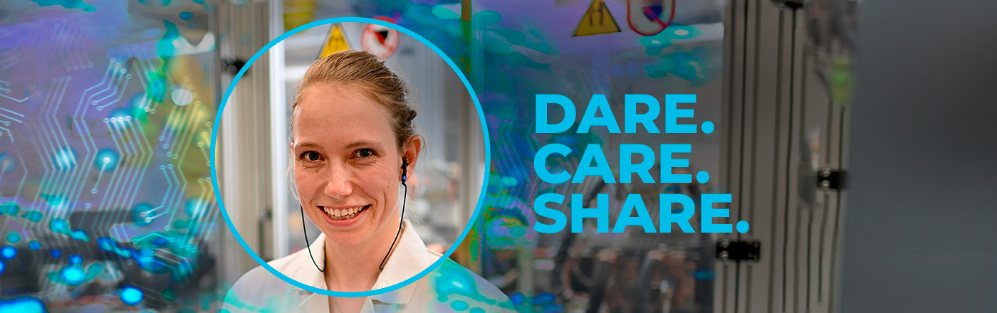 Portrait of Claire, Process Engineer at Valeo France - Dare. Care. Share