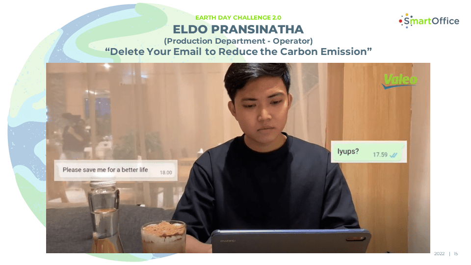 印度尼西亚巴淡岛的地球日挑战2.0。清理电子邮件以减少碳排放