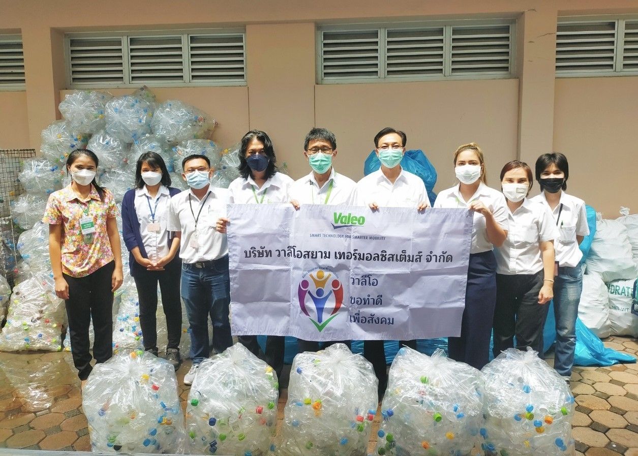 Recyclage des déchets à Chonburi, Thaïlande