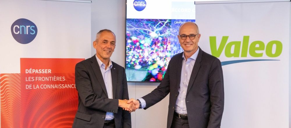Antonie Petit, CNRS President and Christophe Périllat, Chief Executive Officer of Valeo