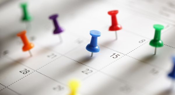 Calendar of events