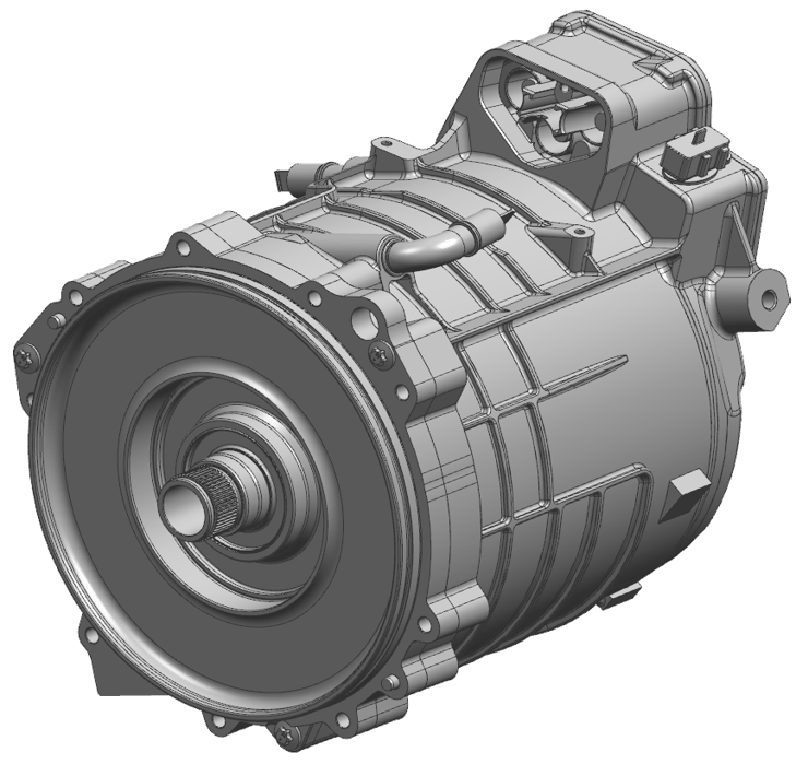 Moteur électrique synchrone à aimant permanent haute tension de Valeo de 300kW