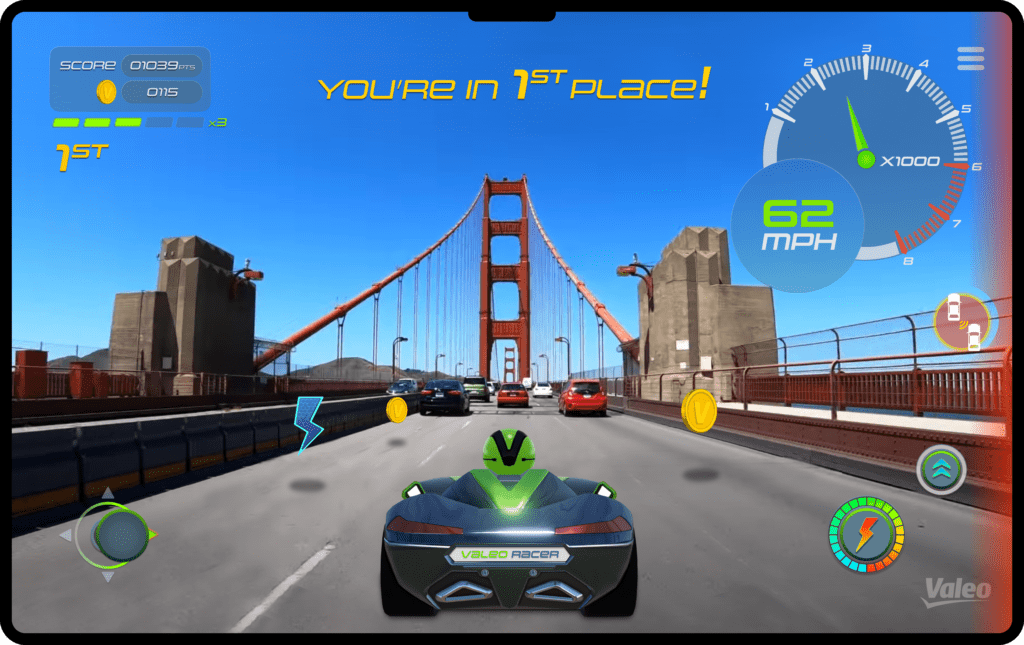 Valeo presents Valeo Racer, a new extended reality in-car gaming experience  developed with Unity, at South by Southwest 2024