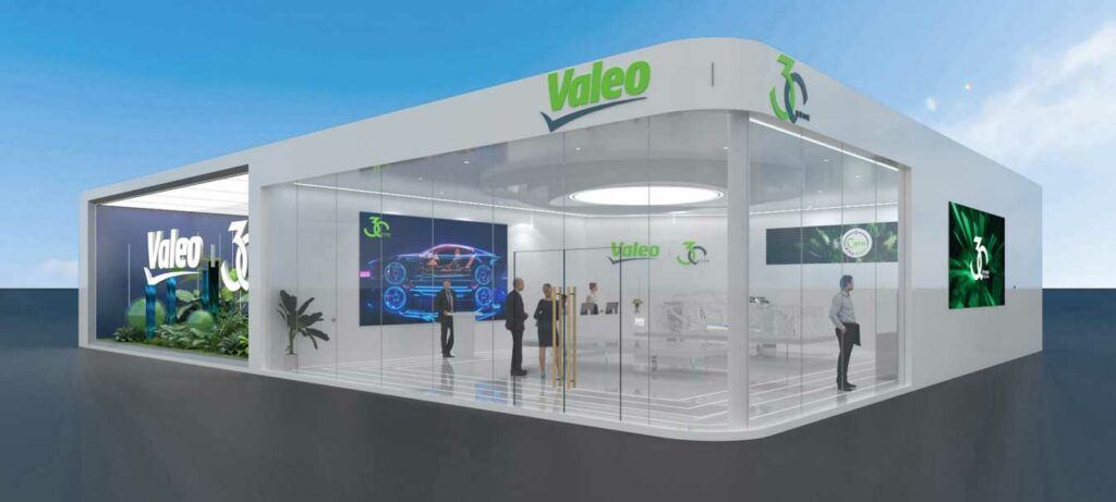 3D image of the Valeo's booth at Auto China – Beijing 2024