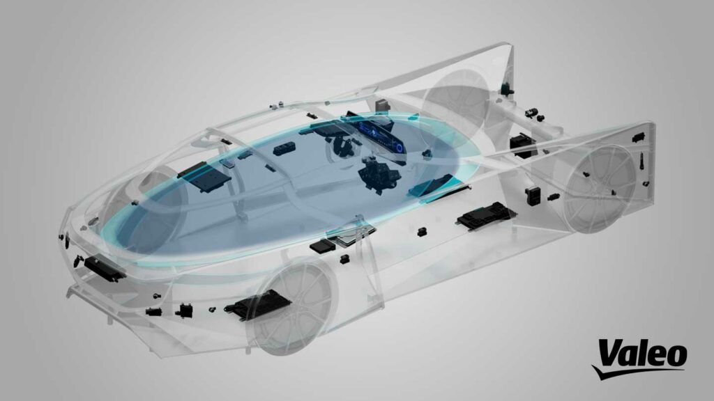 Inside view of a Valeo's car